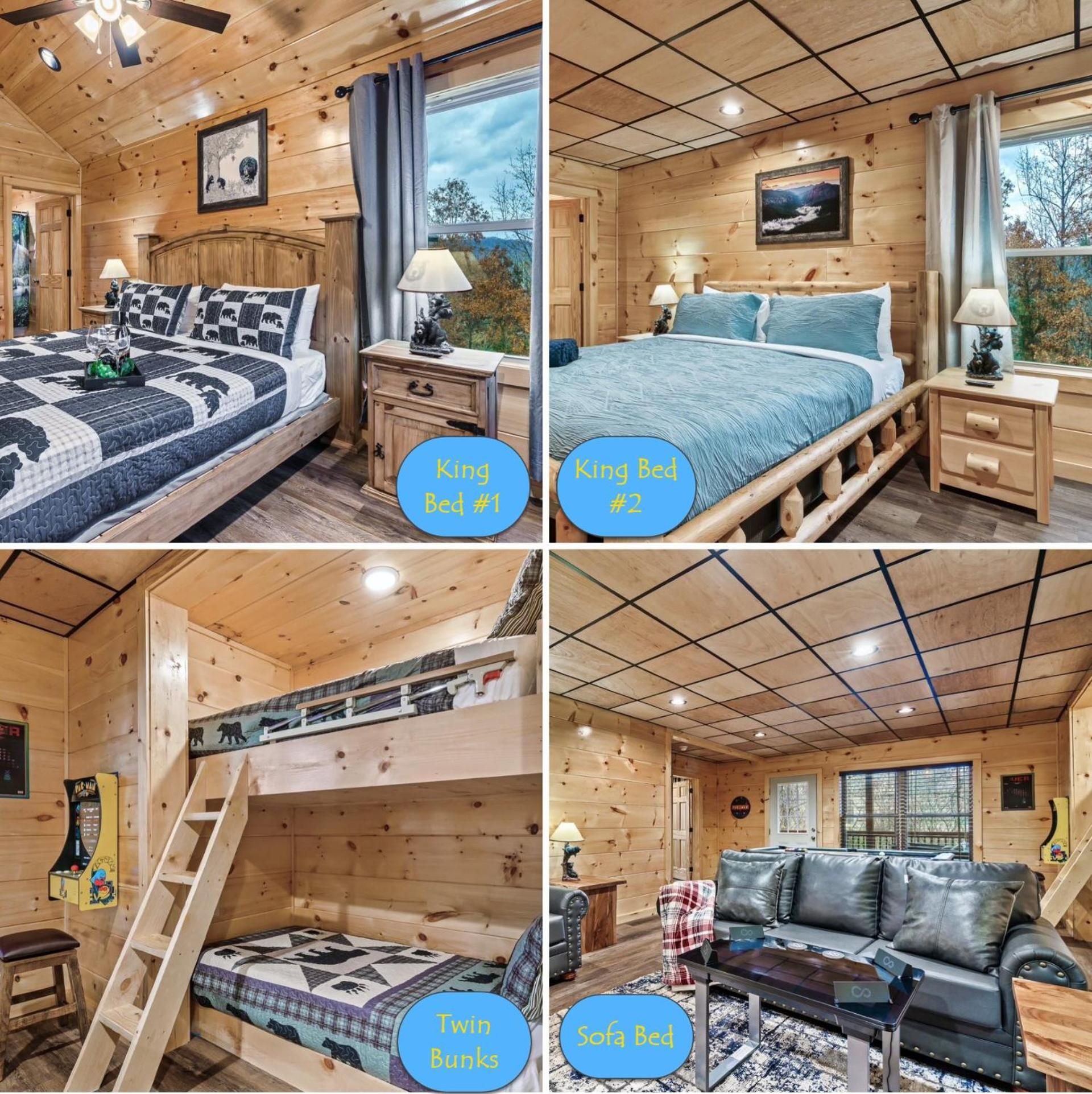 Mountains R Calling, Cozy Hideaway, King Beds, Hot-tub, Arcade, Ev Ready Ferienhaus *